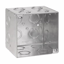 Product image for Crouse-Hinds Series TP413 4 x 4 x 3-1/2 Inch 4" Square Steel Welded Square Outlet Box