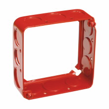 Product image for Crouse-Hinds Series TP428RED 4 x 4 x 1-1/2 Inch Steel Square Cover Extension Ring