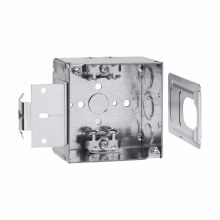 Product image for Crouse-Hinds Series TP431MSB 4 x 4 x 2-1/8 Inch Steel Welded Square Outlet Box