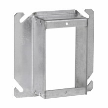 Product image for Crouse-Hinds TP530 4" 2" Raised Steel 1-Device Square Box Tile Wall Cover