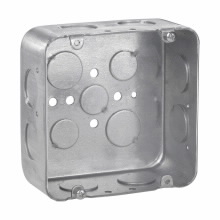 Product image for Crouse-Hinds TP554 4-11/16"x 4-11/16"x 2-1/8" Steel Drawn Square Outlet Box