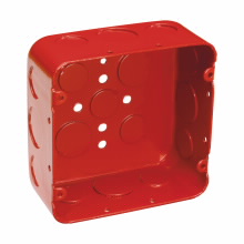 Product image for Crouse-Hinds Series TP556RED 4-11/16 x 4-11/16 x 2-1/8 Inch Steel Drawn Square Outlet Box