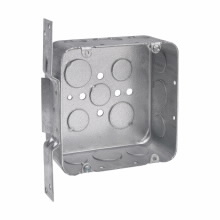 Product image for Crouse-Hinds TP557 4-11/16"x 4-11/16"x 2-1/8" Steel Drawn Square Outlet Box