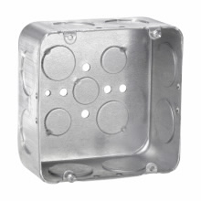 Product image for Crouse-Hinds TP560 4-11/16"x 4-11/16"x 2-1/8" Steel Drawn Square Outlet Box