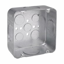Product image for Crouse-Hinds TP562 4-11/16"x 4-11/16"x 2-1/8" Steel Drawn Square Outlet Box