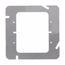 Product image for Crouse-Hinds TP590 4-11/16" Square Box Cover, 2-Device, Flat, Steel