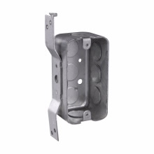 Product image for Crouse-Hinds Series TP605 2-1/8 Inch Deep S Set 1/2 Inch Bracket 1/2 Inch Knockout Utility Box