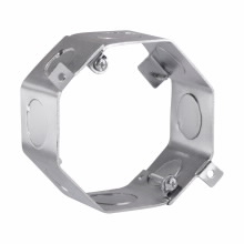 Product image for Crouse-Hinds TP620 4" Octagon Concrete Box, 2" Deep, 1/2" & 3/4" Single Row KOs, Steel