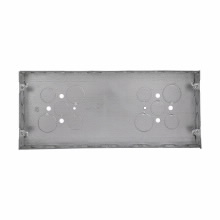 Product image for Crouse-Hinds Series TP631 10-7/16 x 1-5/8 x 4-1/2 Inch Steel 4-Gang Switch Box