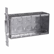Product image for Crouse-Hinds Series TP633 7-3/8 x 2-1/2 x 3-3/4 Inch Steel 4-Gang Switch Box
