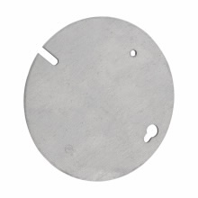 Product image for Crouse-Hinds TP649 Concrete Box Plate, Flat, Blank, Steel