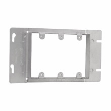 Product image for Crouse-Hinds TP653 8-13/16" 13/16" Raised Steel 3-Gang Box Cover