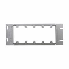 Product image for Crouse-Hinds Series TP661 12-7/16 Inch 13/16 Inch Raised Steel 5-Gang Box Cover