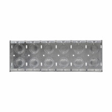 Product image for Crouse-Hinds Series TP686 9-3/16 x 2-1/2 x 3-3/4 Inch Steel 5-Gang Masonry Box