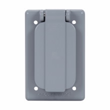 Product image for Crouse-Hinds WLGF-FSV Die-Cast Copper Free Aluminum Vertical Mount Spring Door Device Box Cover w/ Gasket
