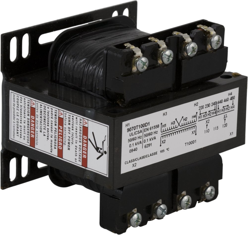 SQD 9070T100D2 TRANSFORMER CONTROL 100VA 240/480V-24V