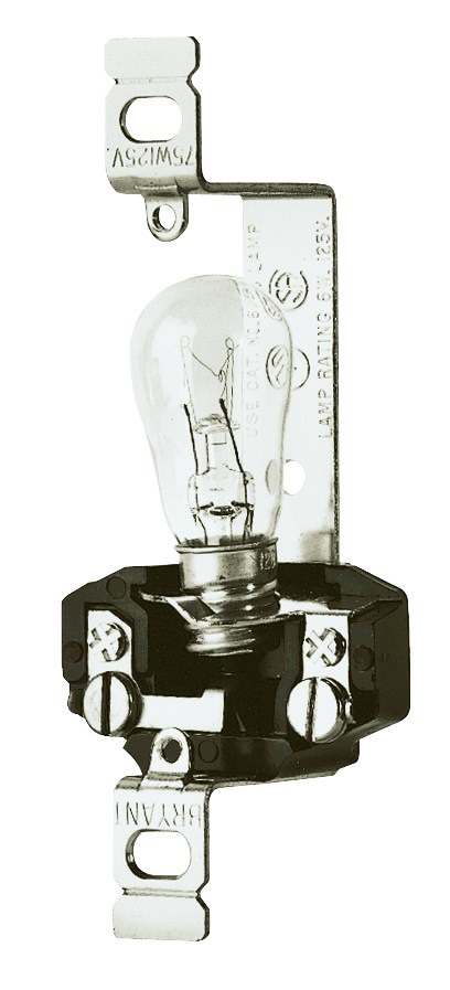 Lampholder, 6W Candleabra Lampholder with Mounting Bracket, less Lamp