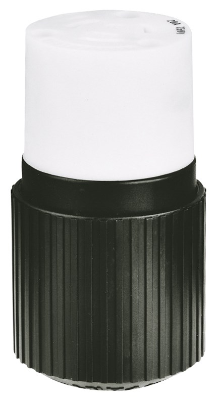 Locking Devices, Industrial, Female Connector Body, 10A 250V, 3-Pole 3-Wire Non Grounding, Non-NEMA, Screw Terminal, Black
