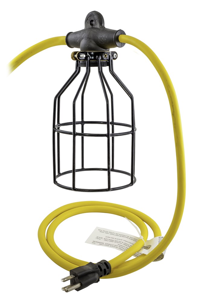 Temporary Lighting Products, 12/3 100' STW Light String, With Metal, 10 Fixtures