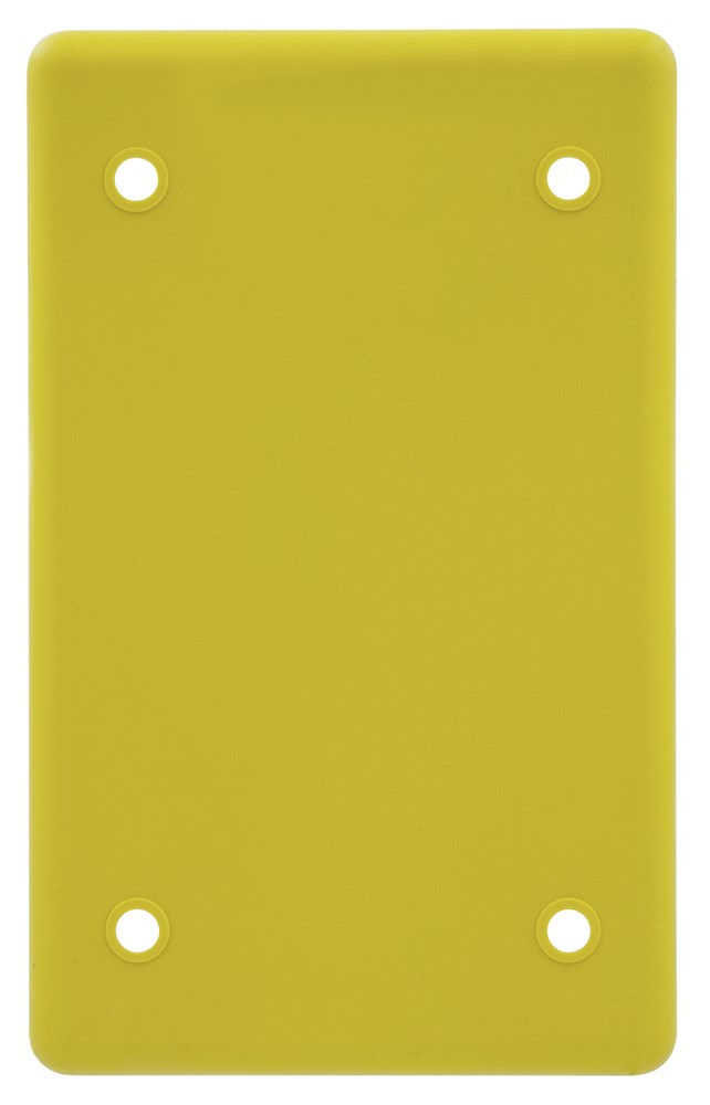 Weatherproof Boxes, 1-Gang, Blank Plate, FS/FD Style, Yellow