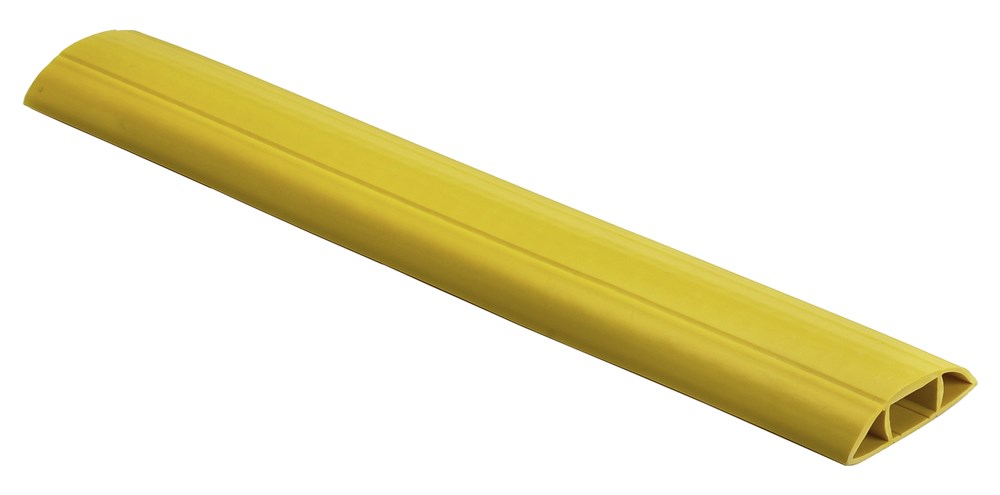 FloorTrak Flexible Non-Metallic Cover for Cables, Size 10, Yellow, 3'