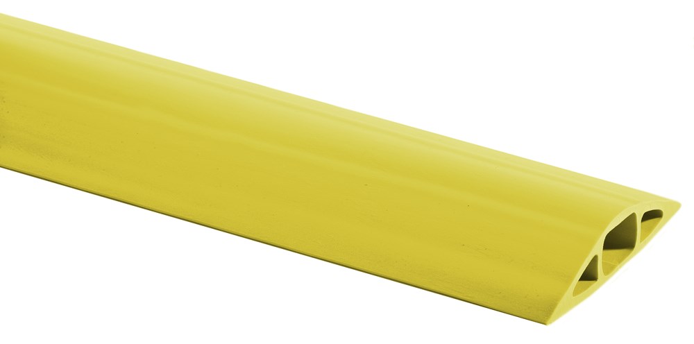 FloorTrak Flexible Non-Metallic Cover for Cables, Size 3, Yellow, 5'