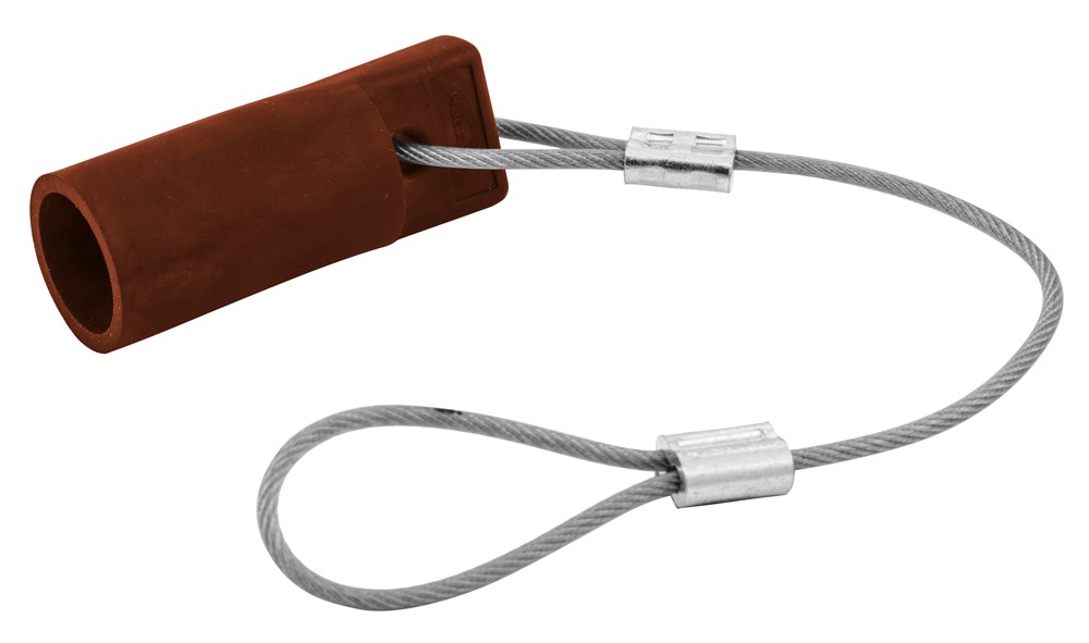 Hubbell Wiring Device Kellems, Single Pole Products, Female Device Cap,150 Amp Series, Red