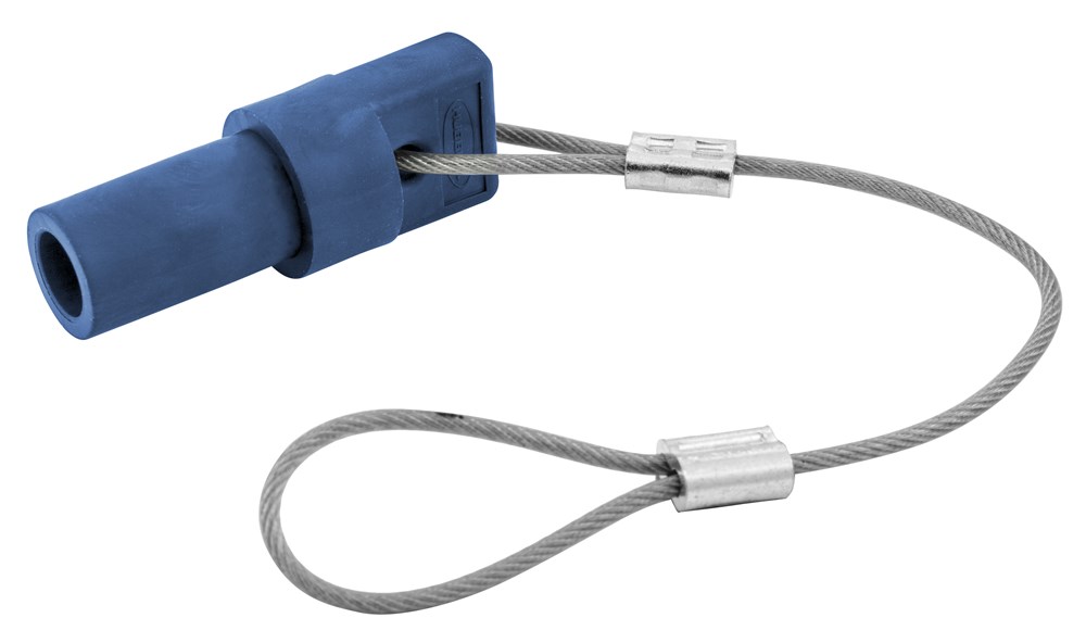 Hubbell Wiring Device Kellems, Single Pole Products, Male Device Cap,150 Amp Series, Blue