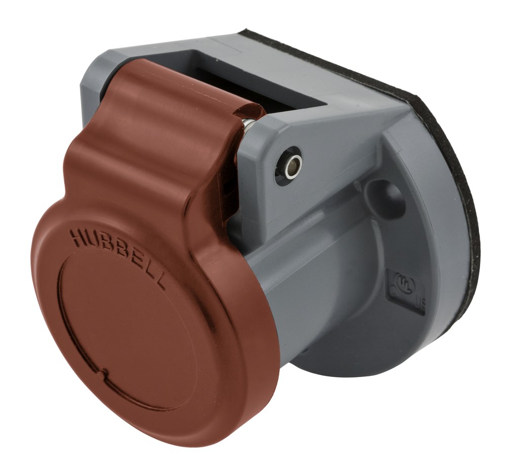 Hubbell Wiring Device Kellems, Single Pole Products, Weatherproof Cover,150 Amp Series, Red
