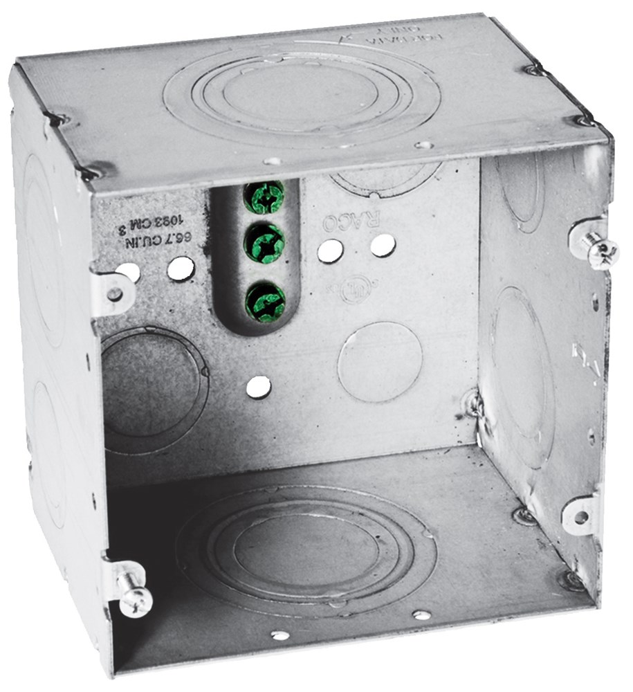 Hubbell Wiring Device Kellems, Wall Boxes, Data Box, 2-Gang, 3.25