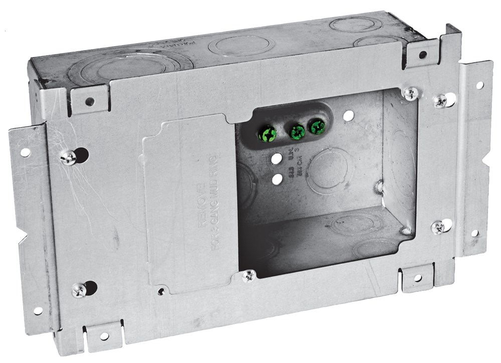 Hubbell Wiring Device Kellems, Wall Boxes, Data Box, 3-Gang, Large DataBox, With Cover