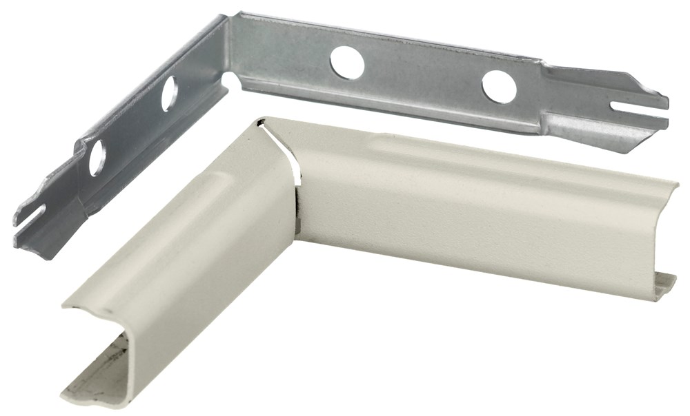 Hubbell Wiring Device Kellems, Metal Raceway, Internal Elbow, HBL500Series, Ivory