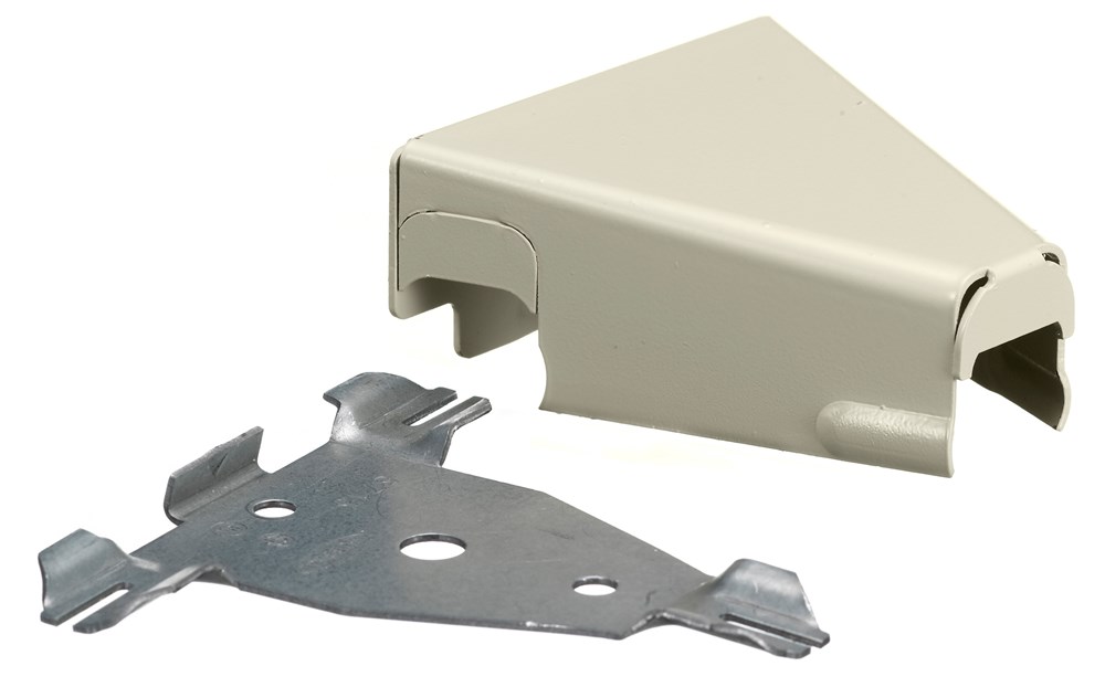 Hubbell Wiring Device Kellems, Metal Raceway, Tee Fitting,HBL500/700/750 Series, Ivory