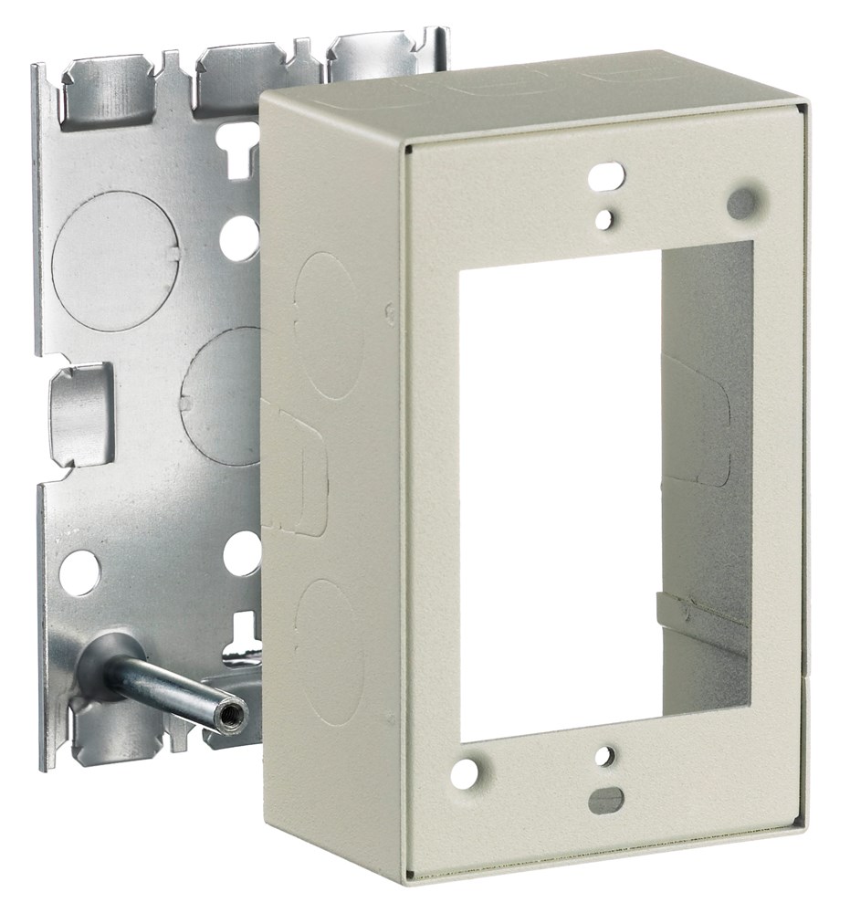 Hubbell Wiring Device Kellems, Metal Raceway, Combo Box, 1-Gang,HBL500/700/750 Series, Ivory