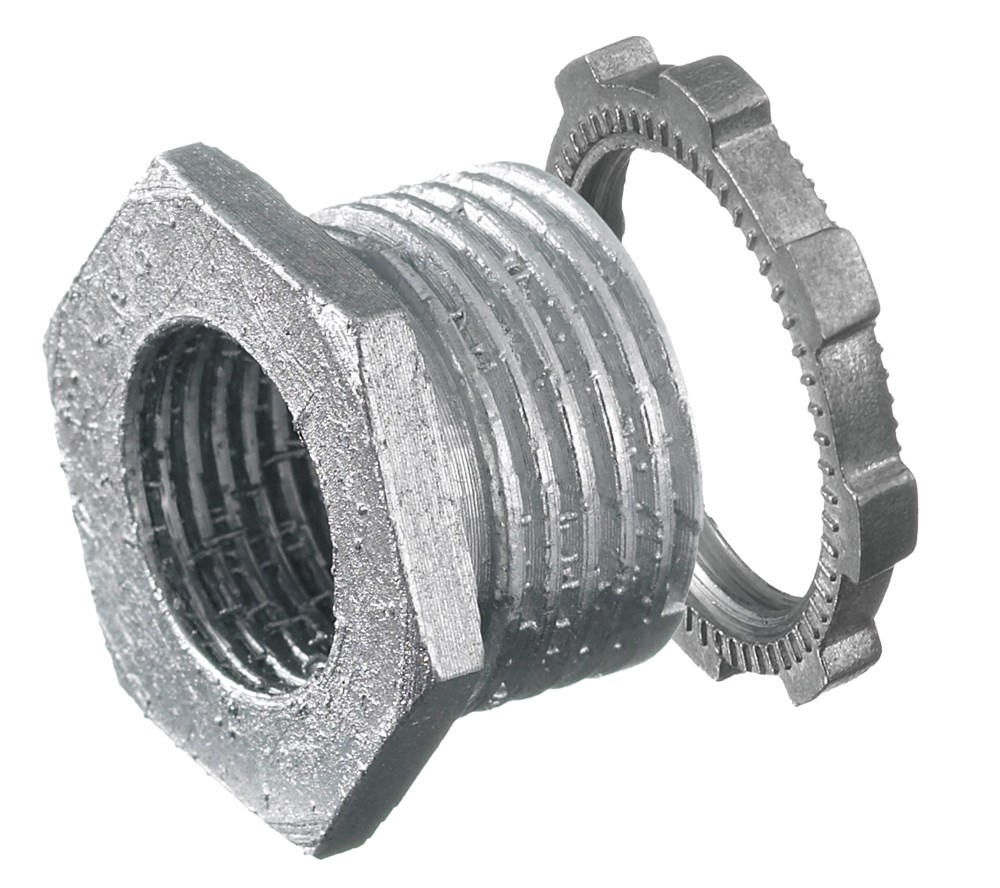 Hubbell Wiring Device Kellems, Metal Raceway, Galvanized Nipple, 1/2