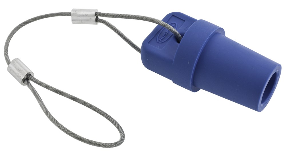 Hubbell Wiring Device Kellems, Heavy Duty Products, Single Pole Devices,Industrial Grade, Accessories, Male Device Cap, For 300/400A 250VDC/600V AC, Single Conductor Blue