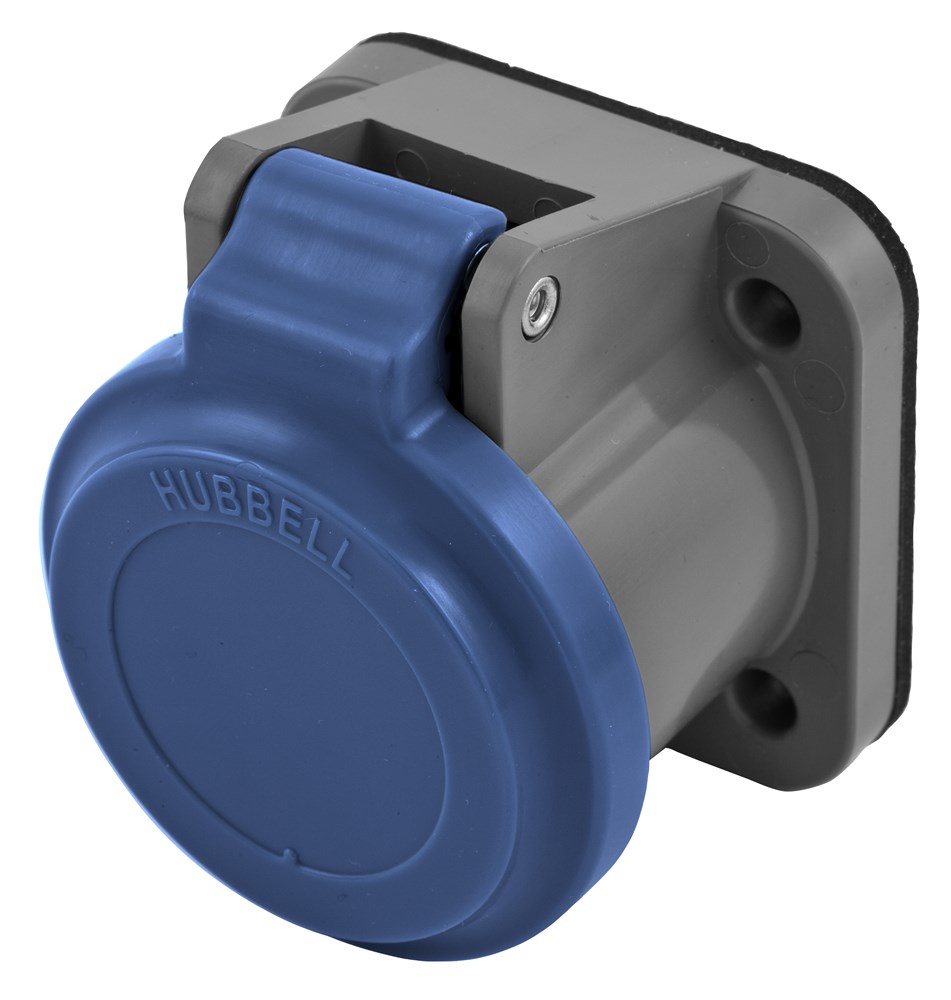 Hubbell Wiring Device Kellems, Single Pole Products, WeatherproofingCover, Non-Metallic, Blue