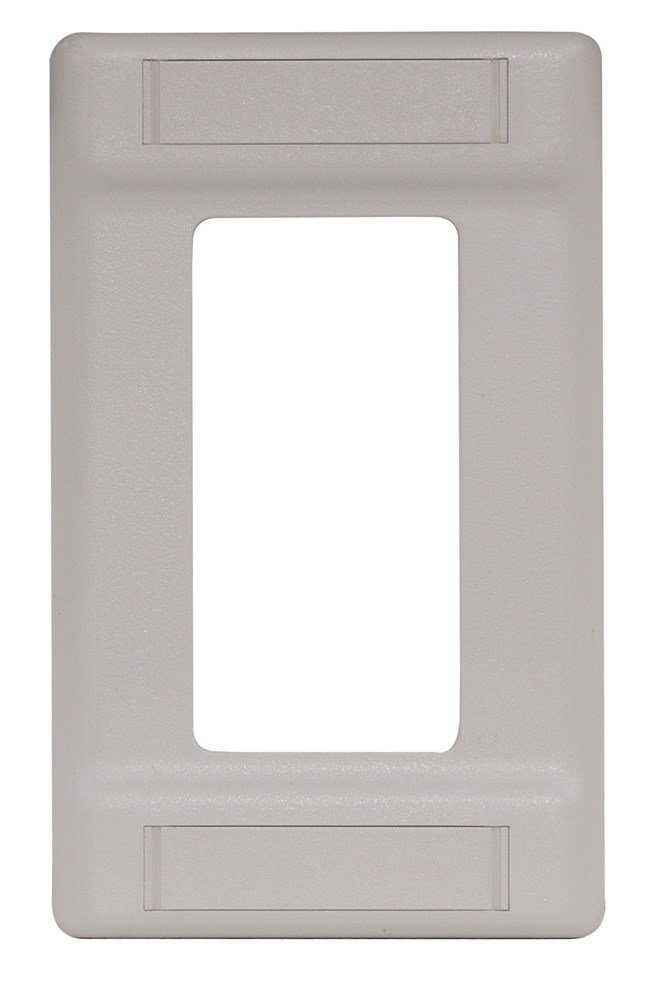 Hubbell Premise Wiring Products, Wallplate, IFP Style Line Cover Platewith Label Fields, Single-Gang, Office White