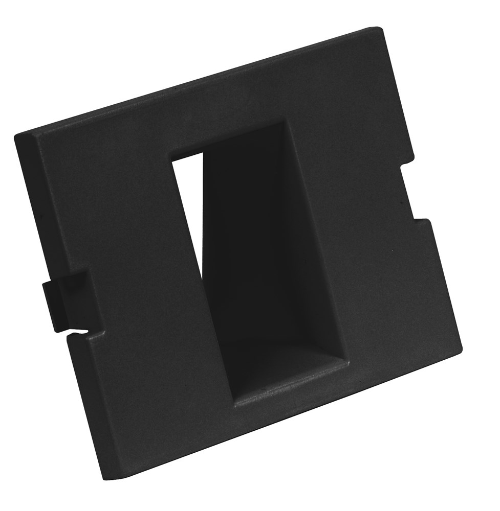 Hubbell Premise Wiring Products, Plates, INFINI Module, 1-Port, 1.5Unit, Black