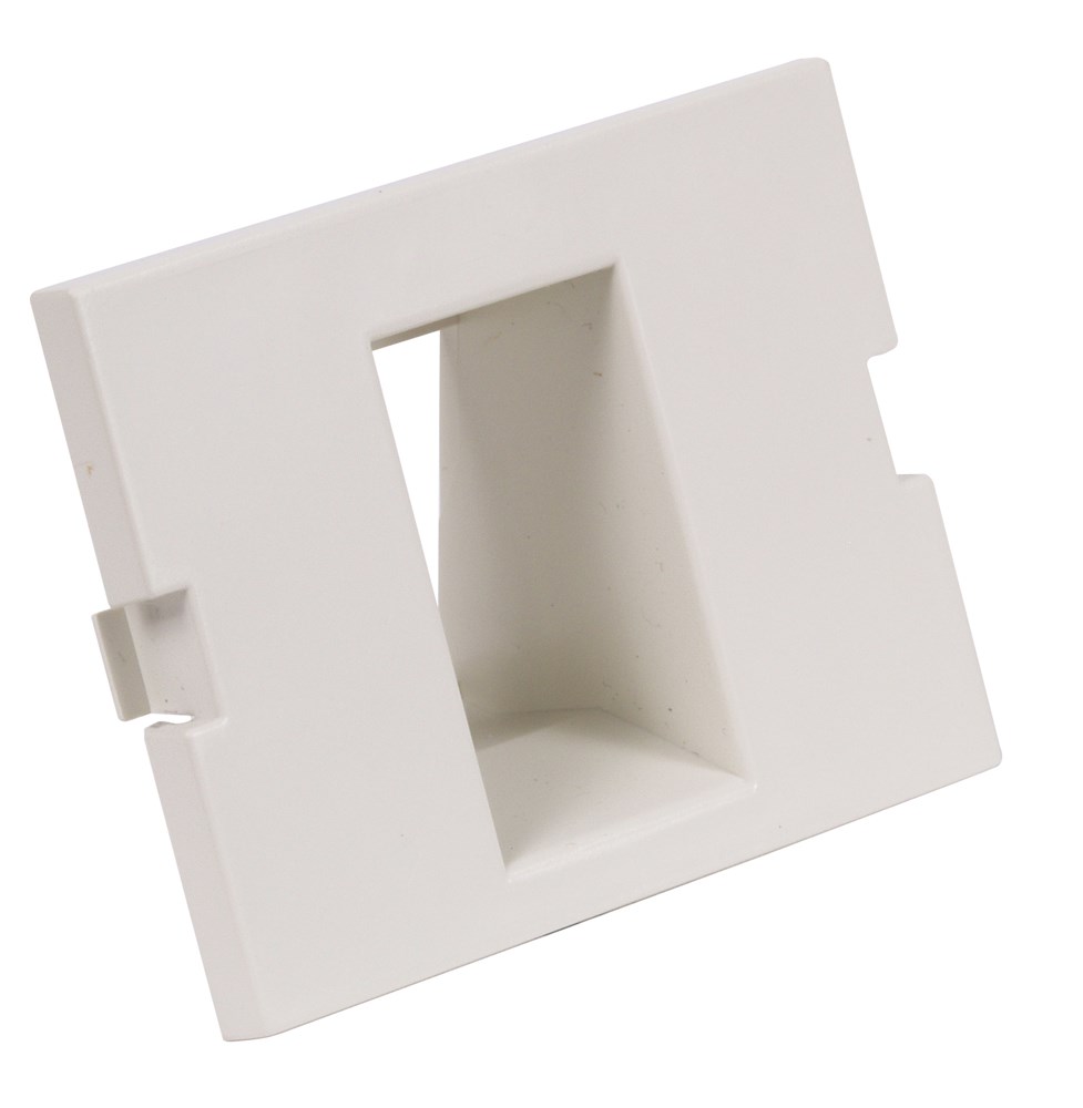 Hubbell Premise Wiring Products, Audio/Video Module, Recessed Angle, 1-Port, 1.5 Unit