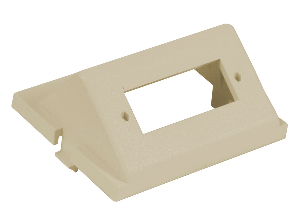 Hubbell Premise Wiring Products, Audio/Video Unloaded Module, SC Angled,1 Duplex, 1.5 Unit, Electric Ivory
