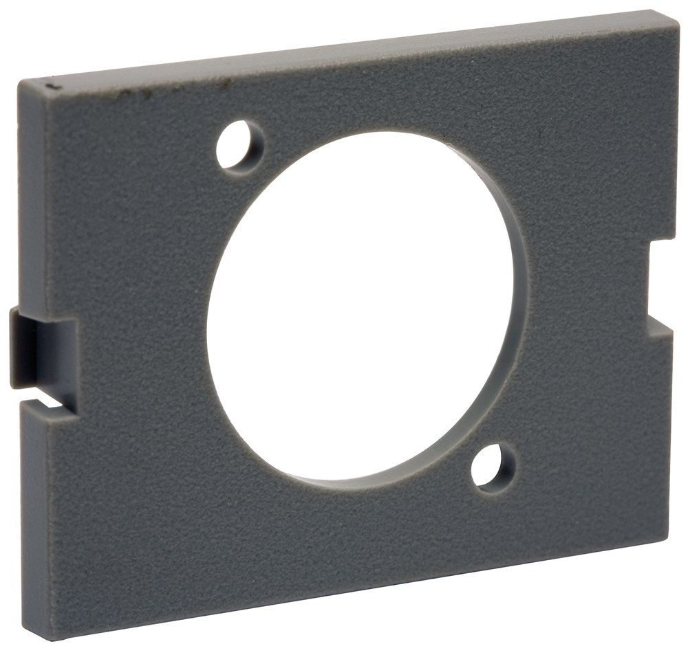 Hubbell Premise Wiring Products, iStation Module, Audio/Video, Unloaded,1.5-Unit, Gray, 10 Pack