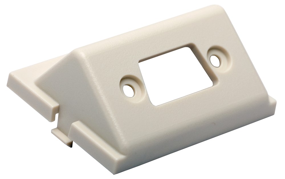 Hubbell Premise Wiring Products, iStation Module, Angled, D Sub,Unloaded, 1.5-Unit, Office White