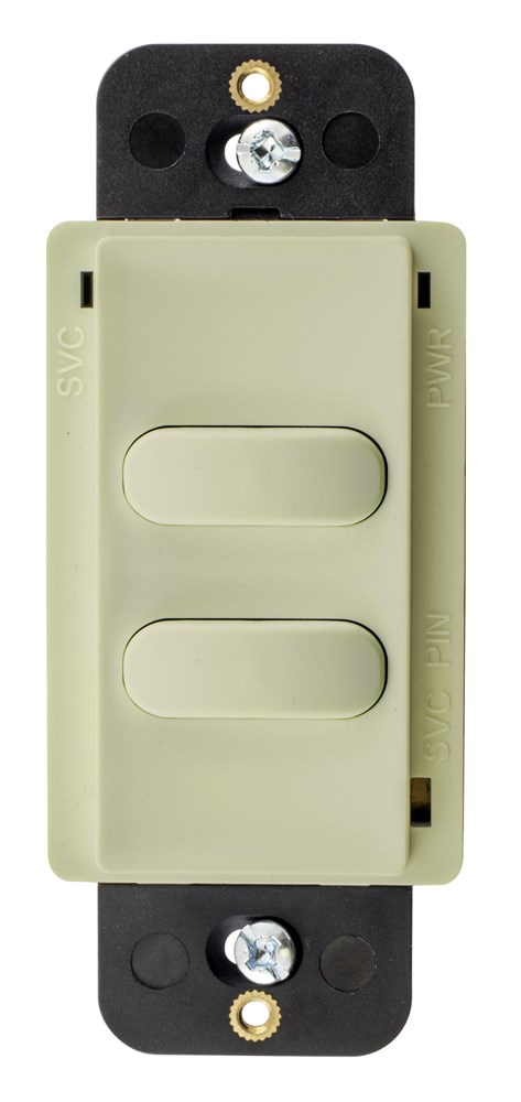 Switches and Lighting Control, Decorator Switch, Double Pole, Momentary Contact, 100mA 30V DC, Ivory