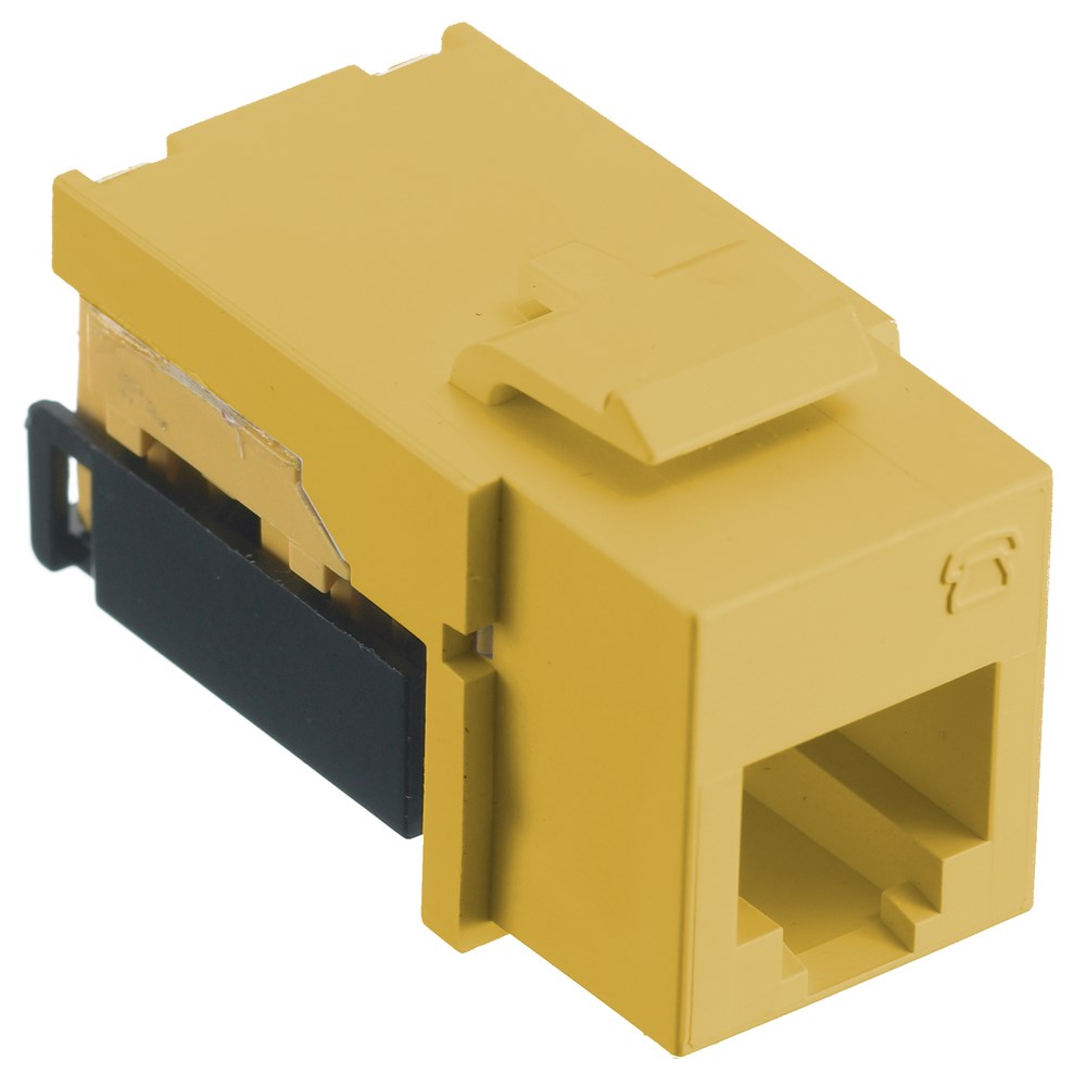 Hubbell Premise Wiring Products, Jacks, USOC, 6-Position, Yellow
