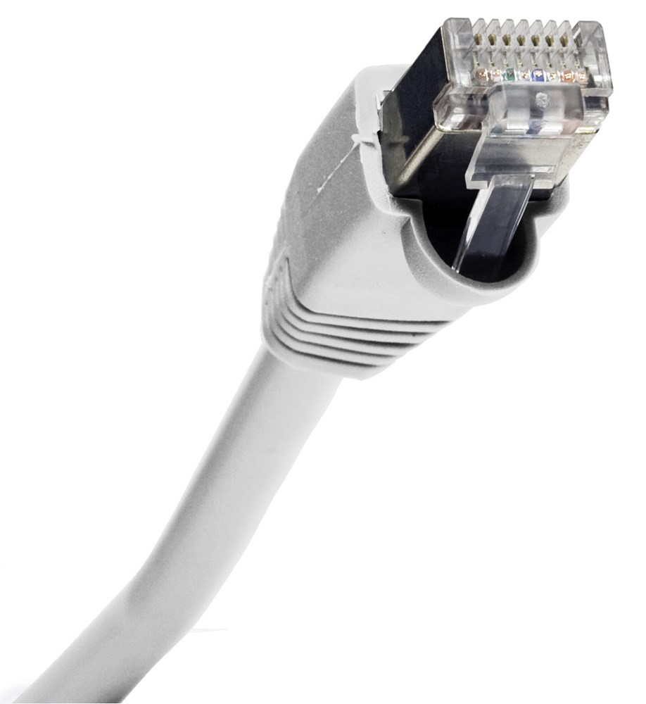 Hubbell Premise Wiring Products, Patch Cord, Cat5e/PS5e, Shielded,White, 1'