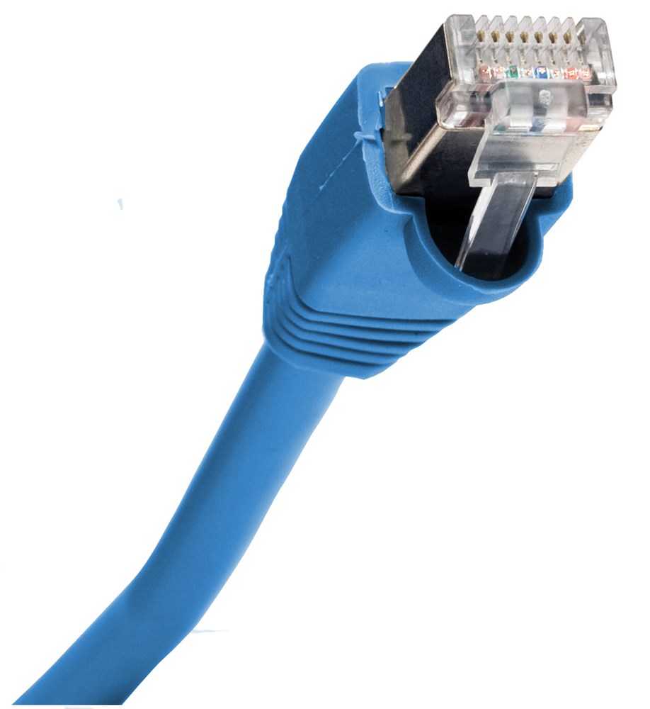 Hubbell Premise Wiring Products, Patch Cord, Cat5e, PS5e, Shielded,Blue, 7' Length.
