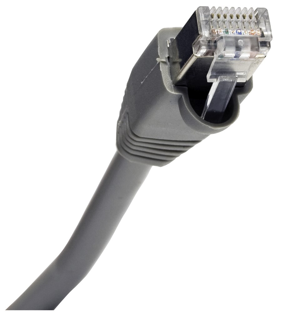 Hubbell Premise Wiring Products, Patch Cord, Cat5e/PS5e, Shielded, Gray,50'