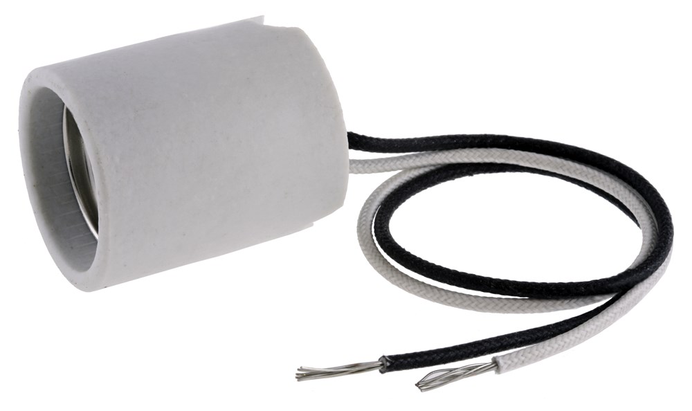 Hubbell Wiring Device Kellems, Incandescent Lamp Holders, Medium Base,1/2