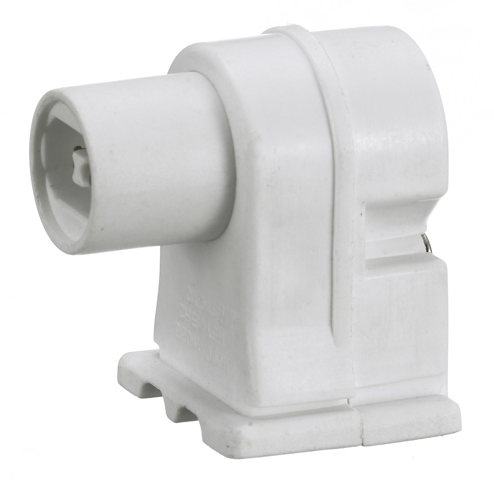 Hubbell Wiring Device Kellems, Lamp Holders and Sockets, FluorescentLamp Holder, High Output, Slide On, Plunger End, 2 Terminal Screws